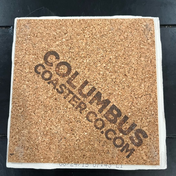 Harley-Davidson Genuine Motor Oil ceramic coaster with cork backing - Picture 2 of 2